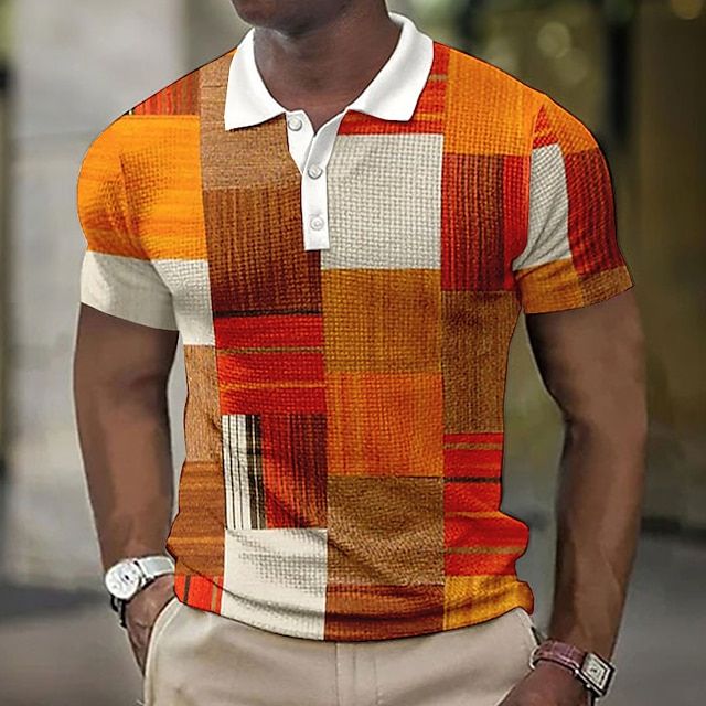 Stylish Checked Polo Shirt for Men - Summer Collection-The Yellow Prime