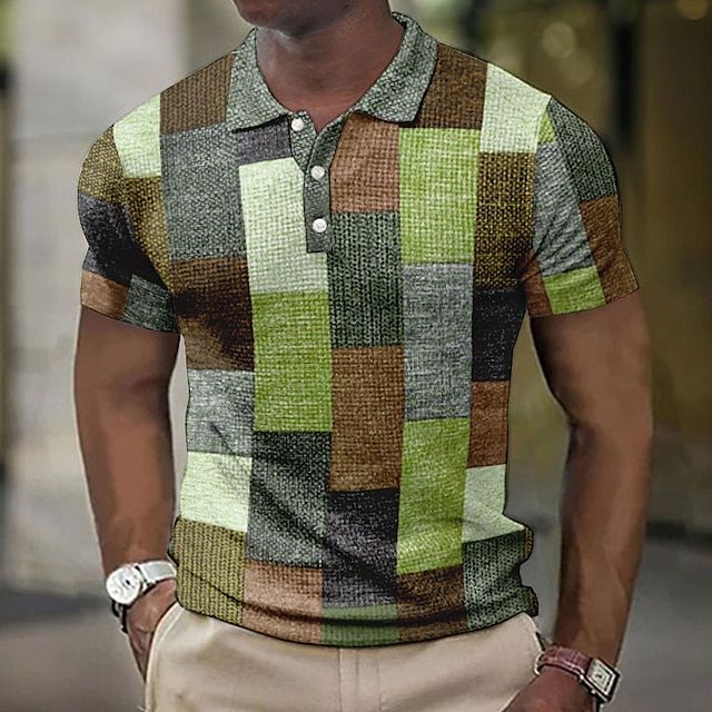Stylish Checked Polo Shirt for Men - Summer Collection-The Yellow Prime
