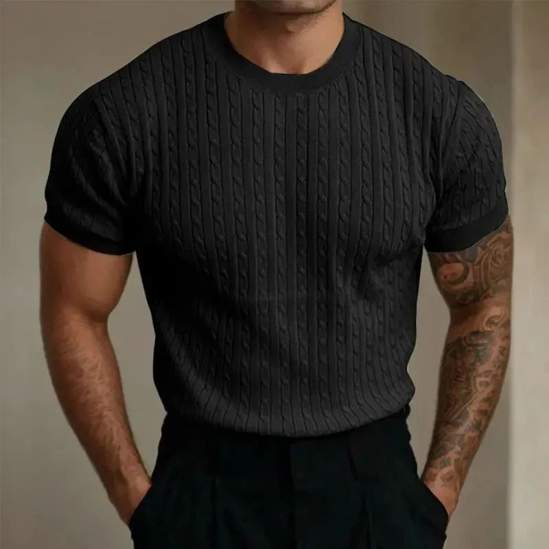Stylish Knitted Summer Shirt for Men - Lightweight and Comfortable-The Yellow Prime