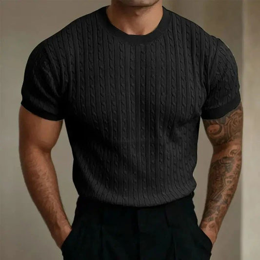 Stylish Knitted Summer Shirt for Men - Lightweight and Comfortable-The Yellow Prime