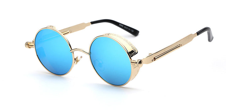 Stylish Men's Retro Round Sunglasses in Acetate for Any Occasion-The Yellow Prime