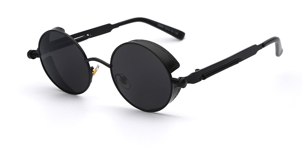 Stylish Men's Retro Round Sunglasses in Acetate for Any Occasion-The Yellow Prime