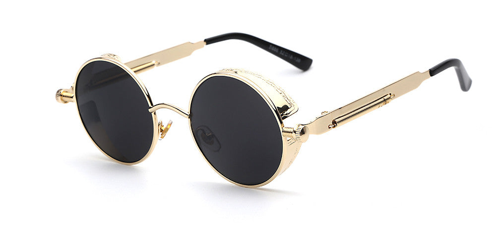 Stylish Men's Retro Round Sunglasses in Acetate for Any Occasion-The Yellow Prime