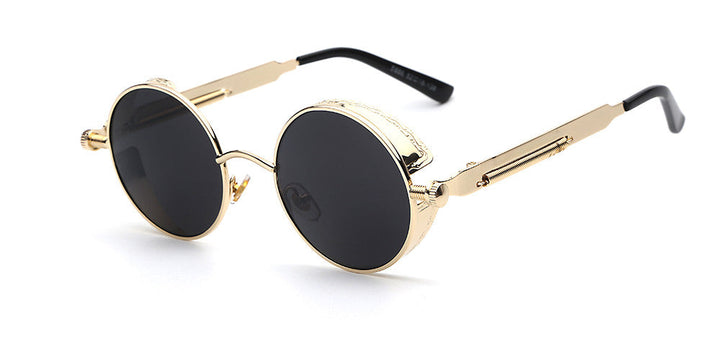 Stylish Men's Retro Round Sunglasses in Acetate for Any Occasion-The Yellow Prime