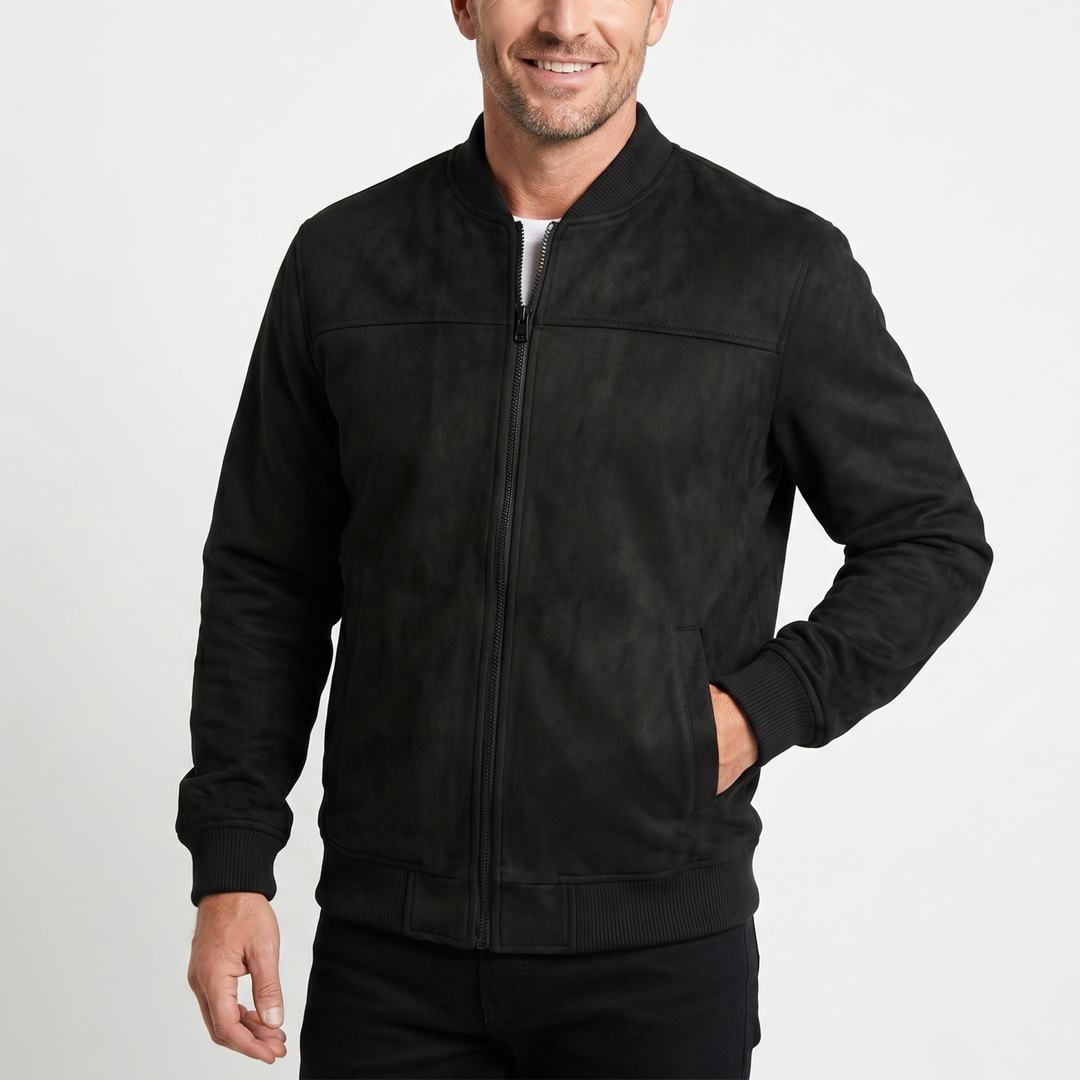 Men's Suede Jacket – Stylish Transitional Outerwear for All Seasons