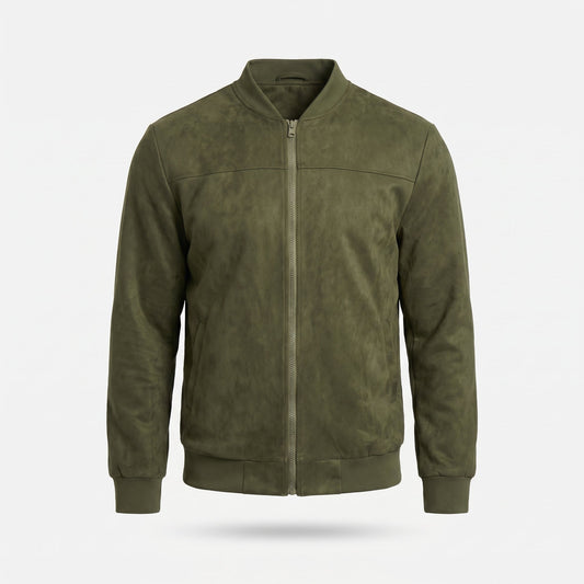 Veste style daim pour homme – vêtement d’extérieur polyvalent pour la mi-saison