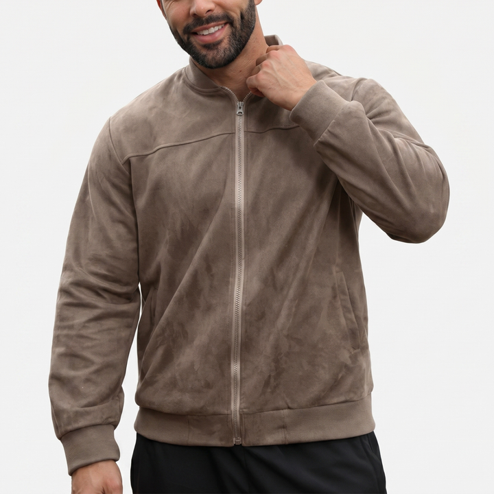 Men's Suede Jacket – Stylish Transitional Outerwear for All Seasons