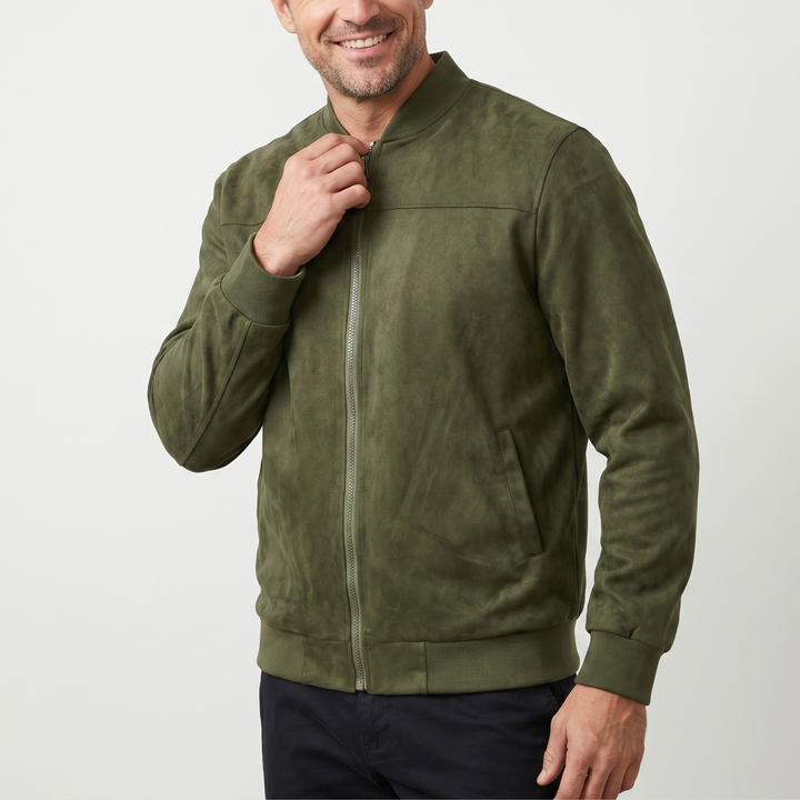 Men's Suede Jacket – Stylish Transitional Outerwear for All Seasons