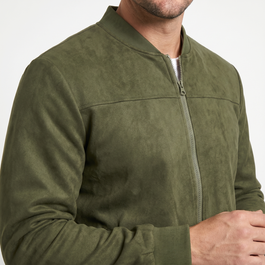 Men's Suede Jacket – Stylish Transitional Outerwear for All Seasons