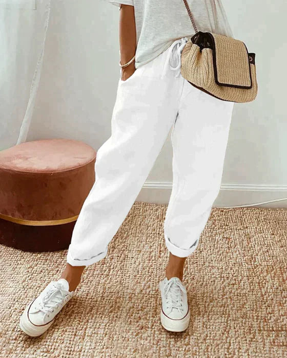 Summer Boho Pants | Women's Casual Bohemian Trousers for a Carefree Look-The Yellow Prime