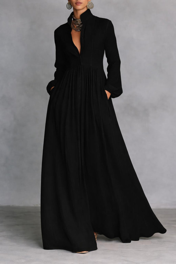 Sylvia | Women's Elegant Long Dress-The Yellow Prime