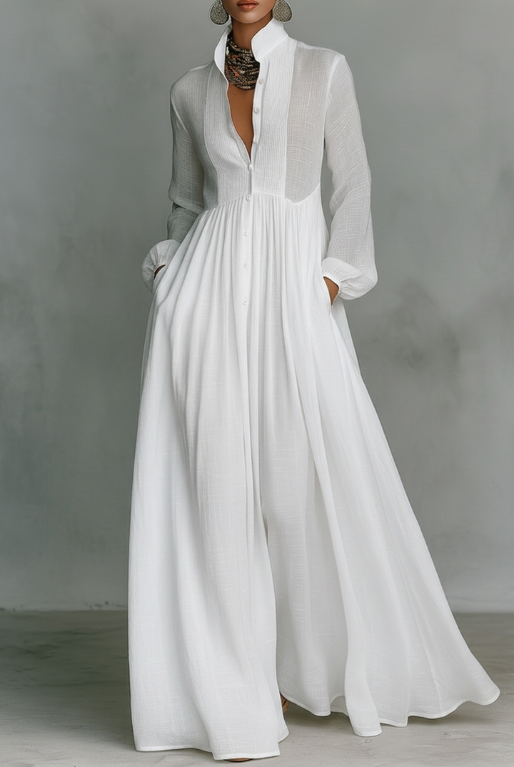 Sylvia | Women's Elegant Long Dress-The Yellow Prime