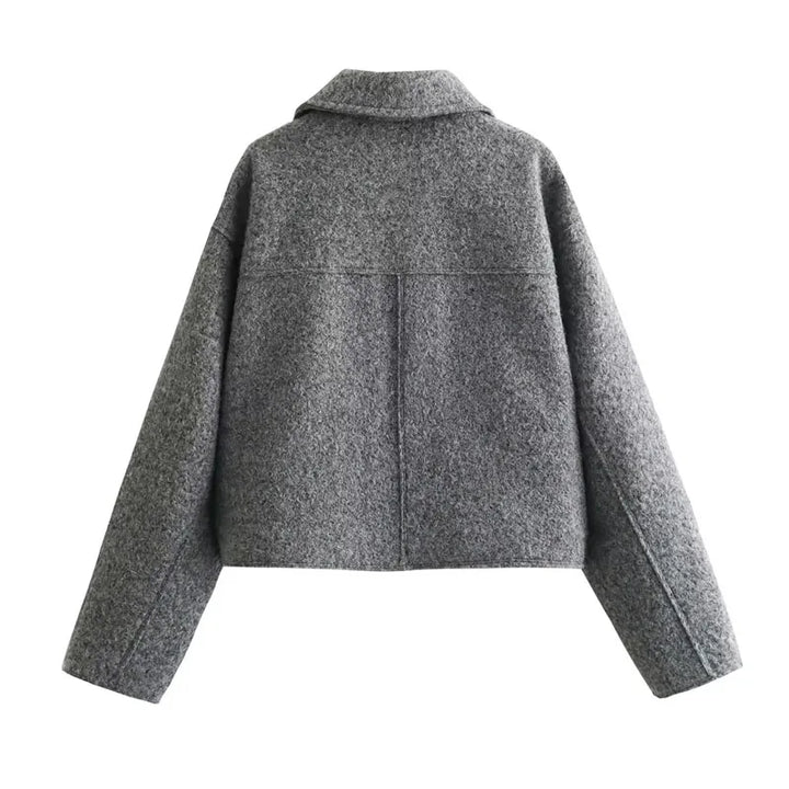 Carla | Women's Fashionable Short Autumn Jacket with Zipper