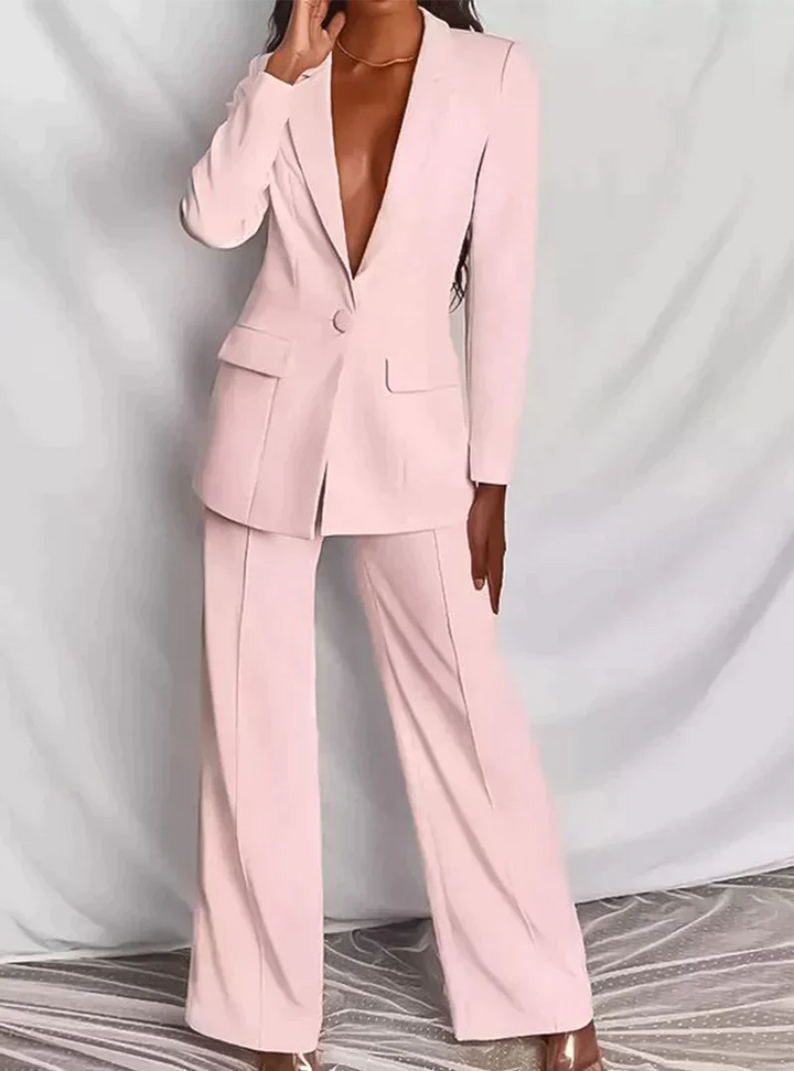 Women's Stylish Blazer and Pants Set for Chic Outfits-The Yellow Prime
