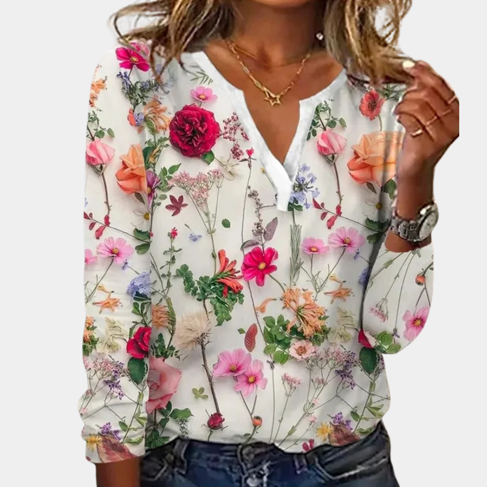 Trendy Floral Top for Women | Casual Chic Style-The Yellow Prime