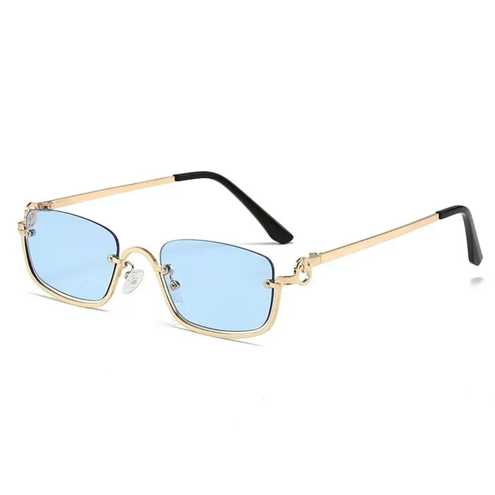 Women's Lightweight Retro Metal Frame Sunglasses with Polycarbonate Lenses-The Yellow Prime