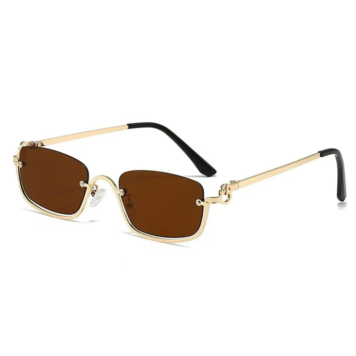 Women's Lightweight Retro Metal Frame Sunglasses with Polycarbonate Lenses-The Yellow Prime