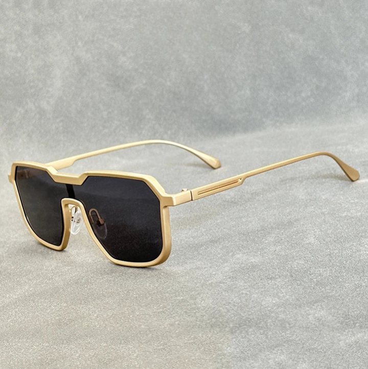 UV Protection Aviator Sunglasses – Geometric Frame Shades-The Yellow Prime