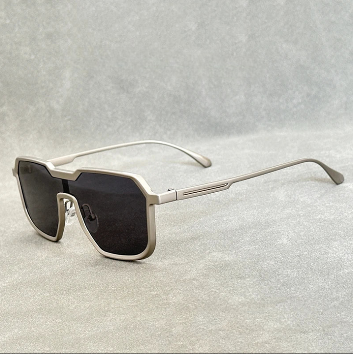 UV Protection Aviator Sunglasses – Geometric Frame Shades-The Yellow Prime