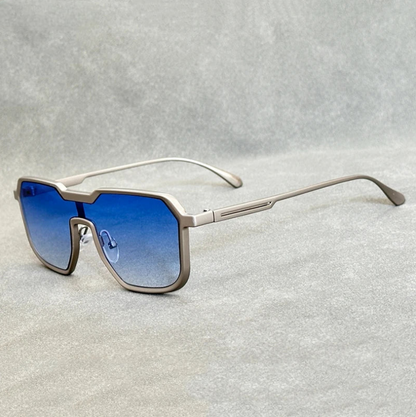 UV Protection Aviator Sunglasses – Geometric Frame Shades-The Yellow Prime