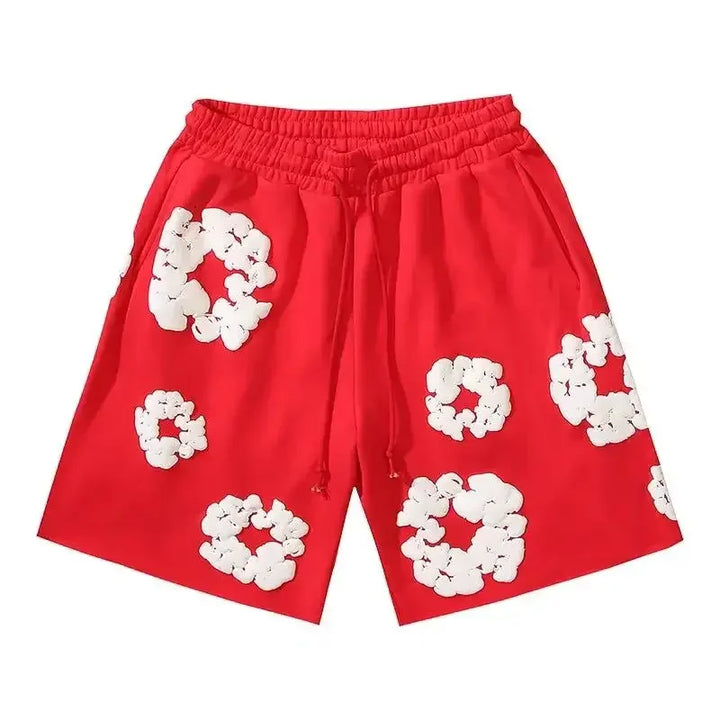 Unisex Floral Print Casual Shorts – Summer Fashion Wear-The Yellow Prime
