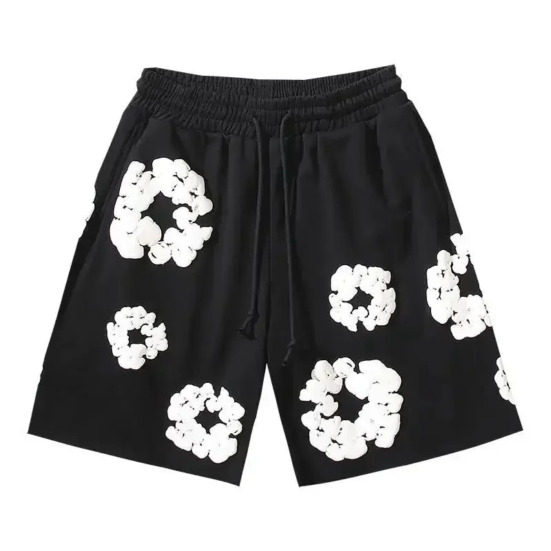 Unisex Floral Print Casual Shorts – Summer Fashion Wear-The Yellow Prime