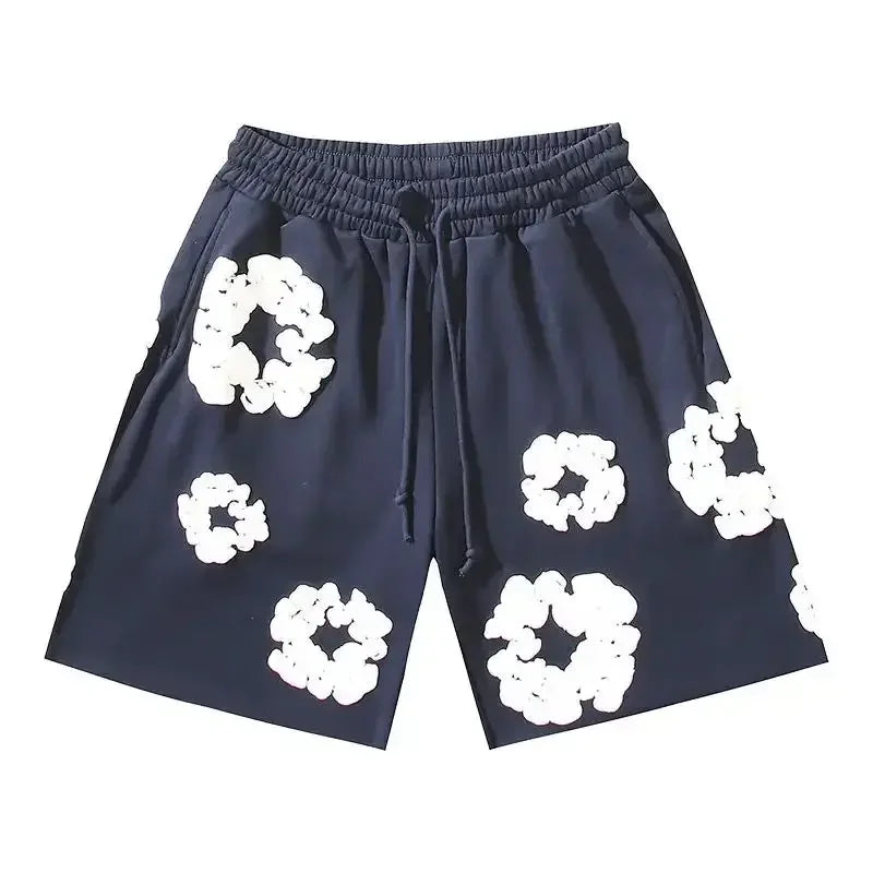 Unisex Floral Print Casual Shorts – Summer Fashion Wear-The Yellow Prime