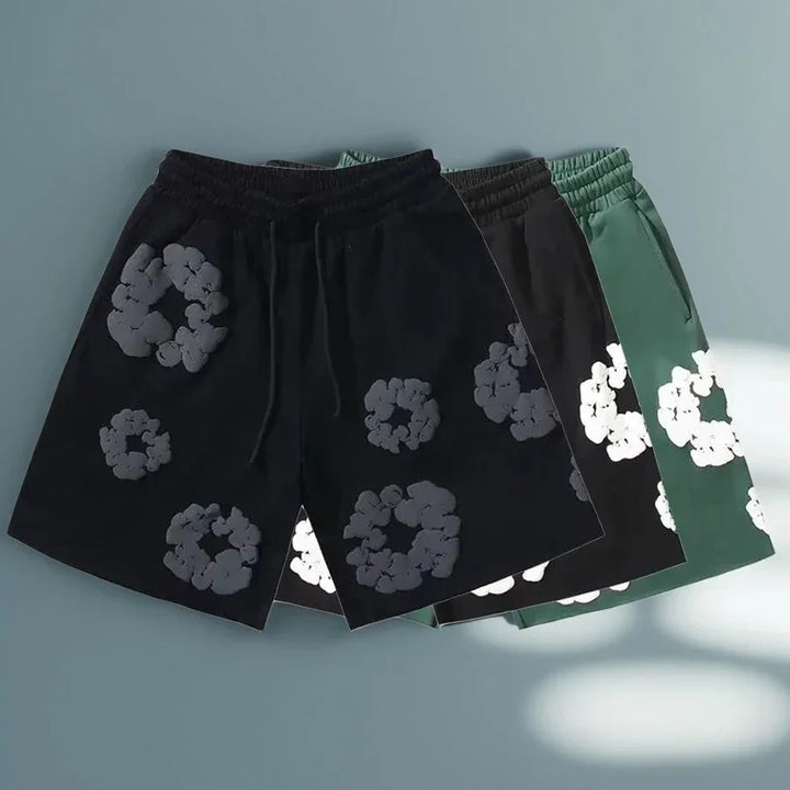 Unisex Floral Print Casual Shorts – Summer Fashion Wear-The Yellow Prime
