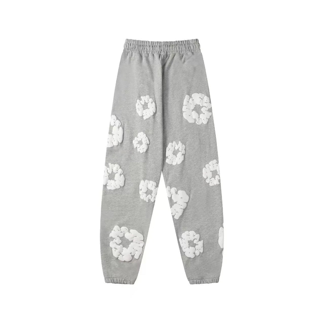 Unisex Floral Print Sweatpants – Casual Fashion Joggers-The Yellow Prime
