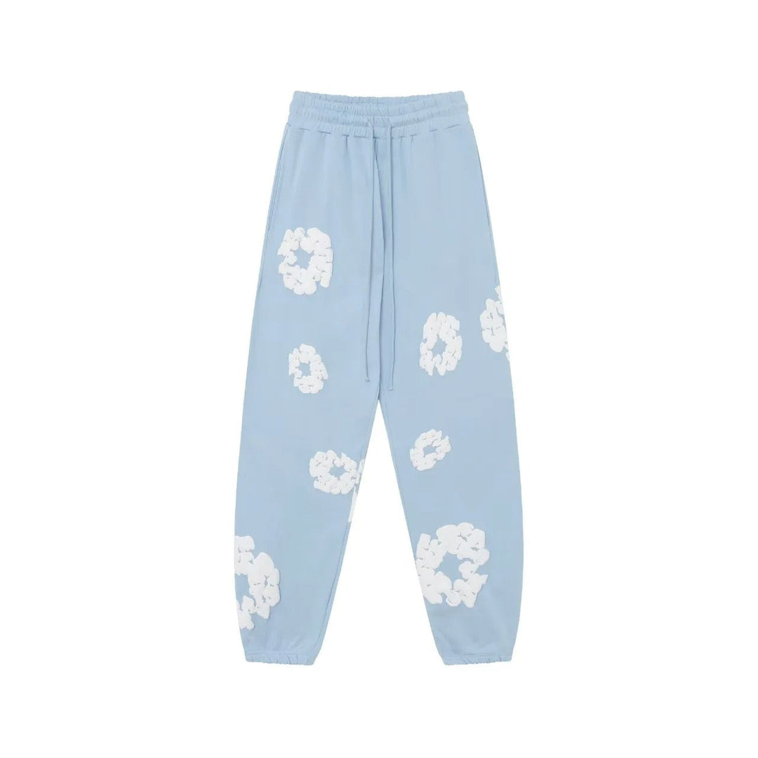 Unisex Floral Print Sweatpants – Casual Fashion Joggers-The Yellow Prime