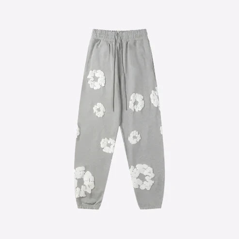 Unisex Floral Print Sweatpants – Casual Fashion Joggers-The Yellow Prime