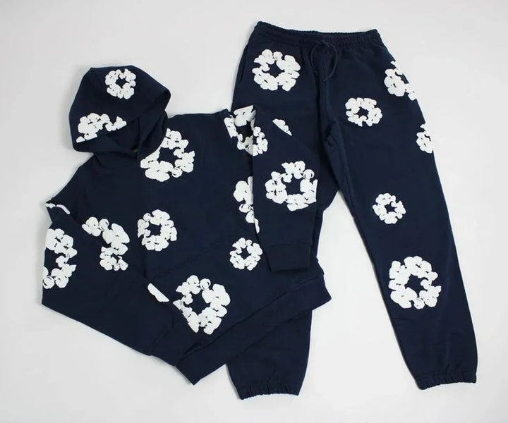 Unisex Floral Tracksuit Set – Casual Fashion Matching Outfit-The Yellow Prime