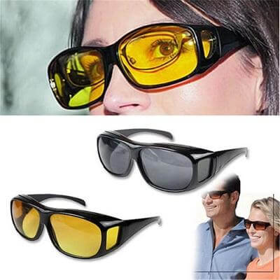 Unisex Lightweight Polarized Night Vision Glasses with UV Protection-The Yellow Prime