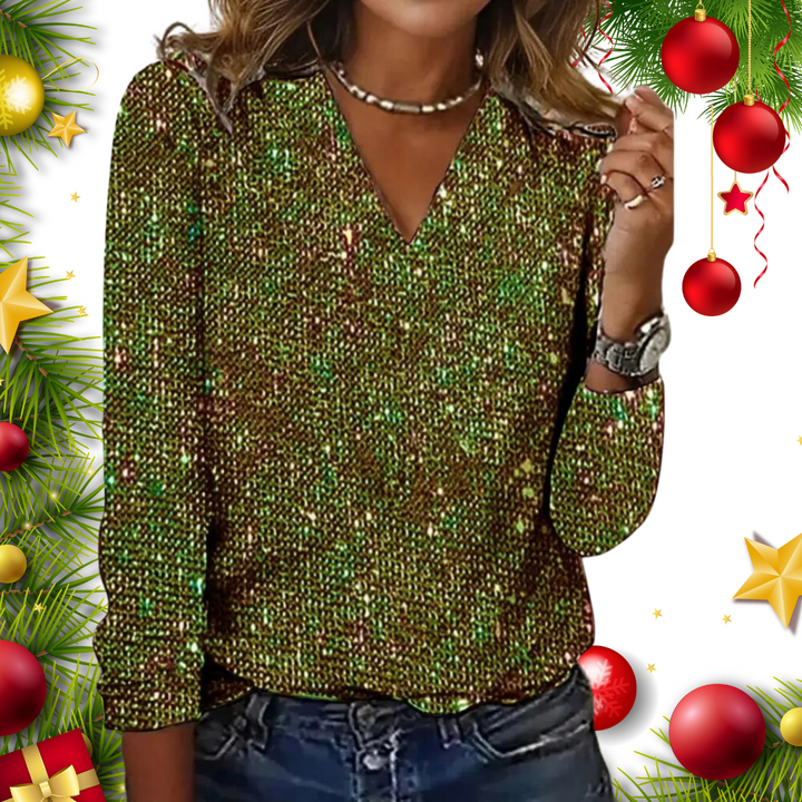 Women's Glitter Top for Stylish Looks-The Yellow Prime