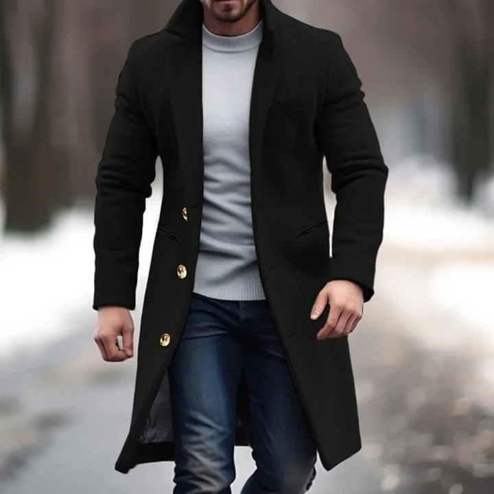 Men's Stylish Wool Blend Jacket – Perfect Layer for Chilly Weather