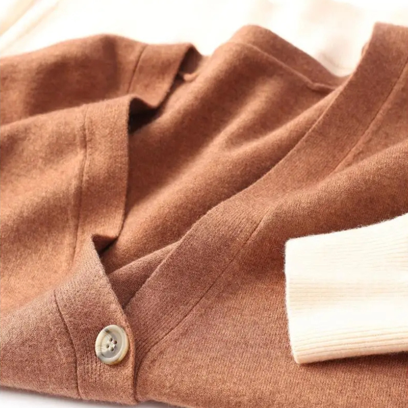 Men's V-Neck Cardigan in Bristol Style-The Yellow Prime