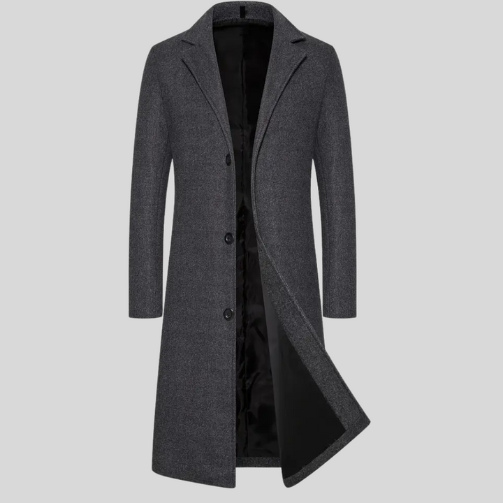 Women's Elegant Winter Long Overcoat – Classic Style Layer