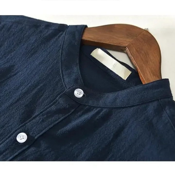 Men's Cotton-Linen Shirt - Del Mar Style-The Yellow Prime