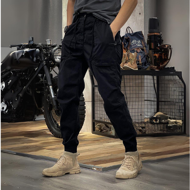 André | Men's Stretch Cargo Pants in Spandex-The Yellow Prime