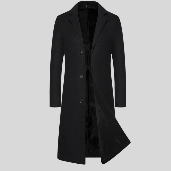 Women's Elegant Winter Long Overcoat – Classic Style Layer