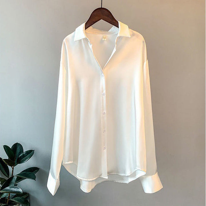 Women's Luxury Silk Blouse-The Yellow Prime