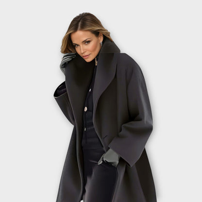 Vania | Women's Elegant Hooded Coat-The Yellow Prime