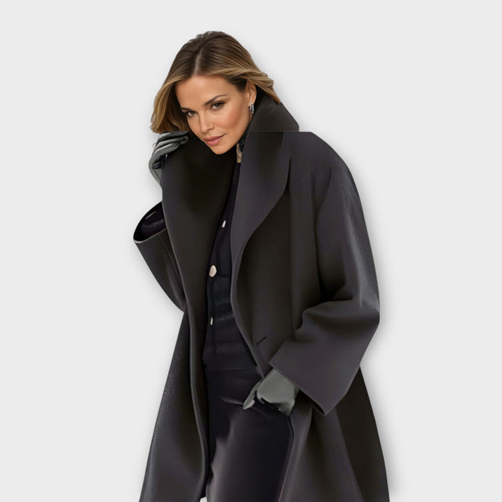Vania | Women's Elegant Hooded Coat-The Yellow Prime