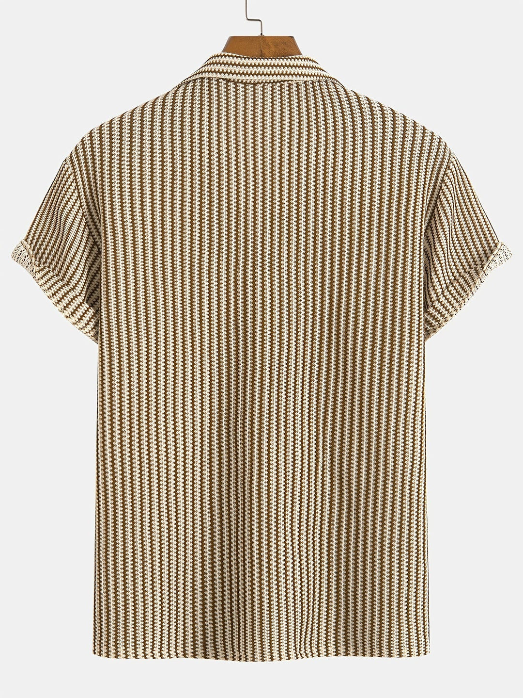 Vann | Stylish Striped Men's Button-Up Shirt-The Yellow Prime