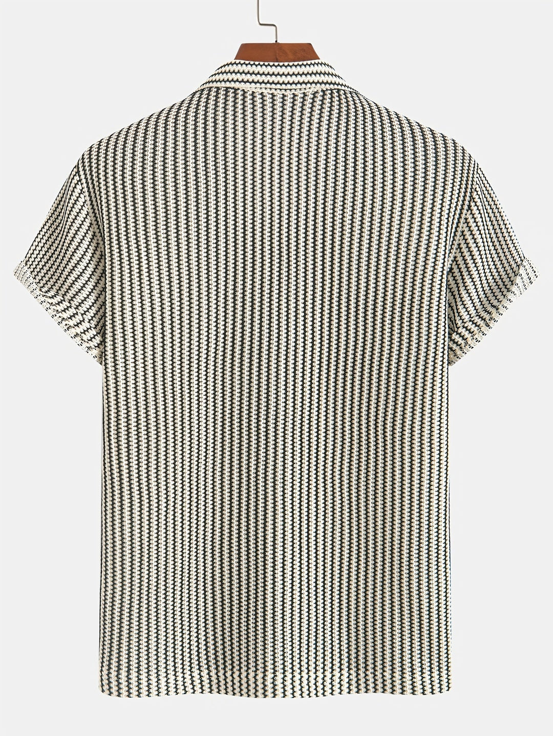 Vann | Stylish Striped Men's Button-Up Shirt-The Yellow Prime