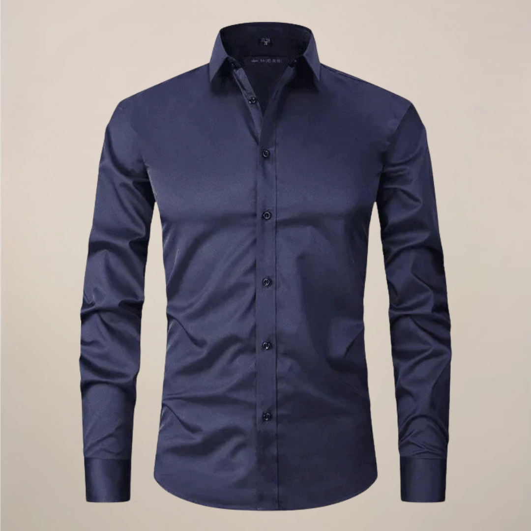Velimir | Men's Casual Long Sleeve Shirt-The Yellow Prime