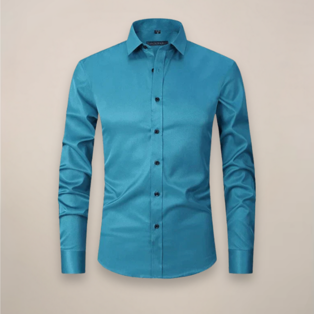 Velimir | Men's Casual Long Sleeve Shirt-The Yellow Prime