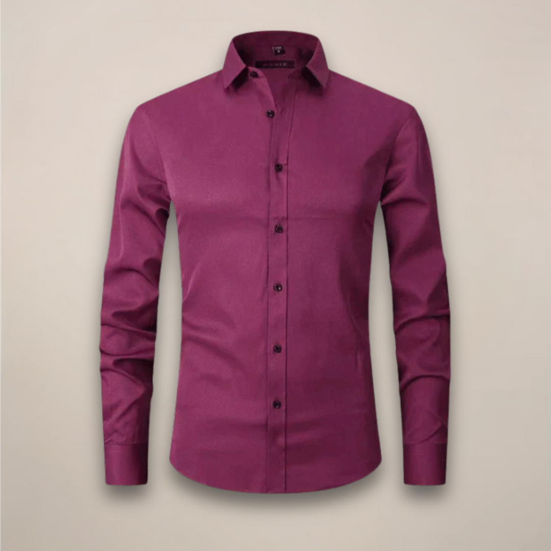 Velimir | Men's Casual Long Sleeve Shirt-The Yellow Prime