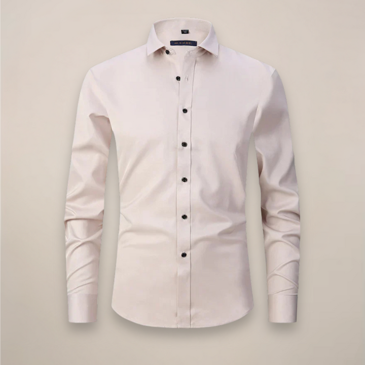 Velimir | Men's Casual Long Sleeve Shirt-The Yellow Prime