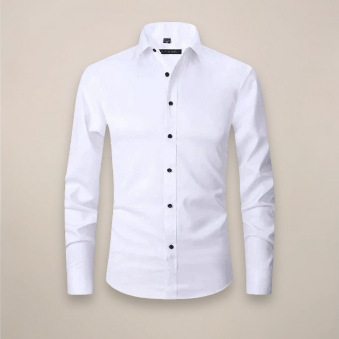 Velimir | Men's Casual Long Sleeve Shirt-The Yellow Prime